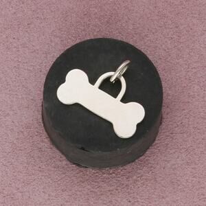tiffany & co sterling silver engravable dog bone charm pendant